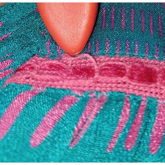 Blink London Boho Peasant Blouse Womens M Floral Statement Top Artsy Flowy - Picture 3 of 9